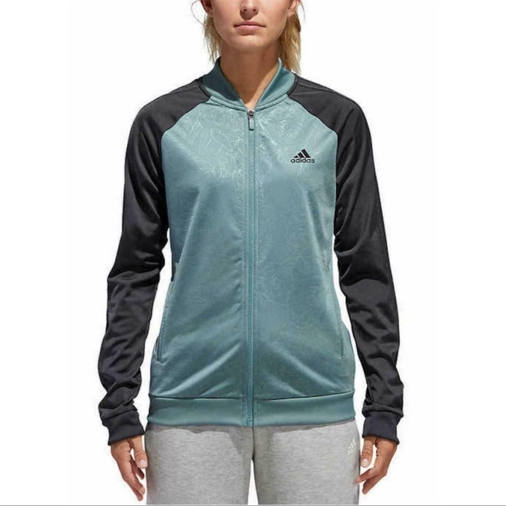 Adidas Floral Embossed Firebird Jacket